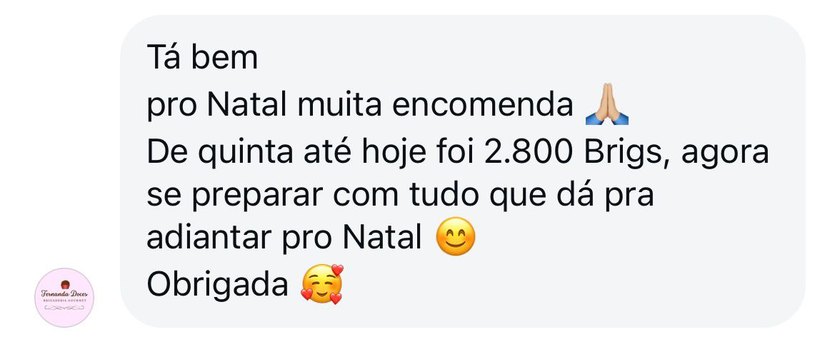 Depoimento de aluna do BSS: Fernanda Doces